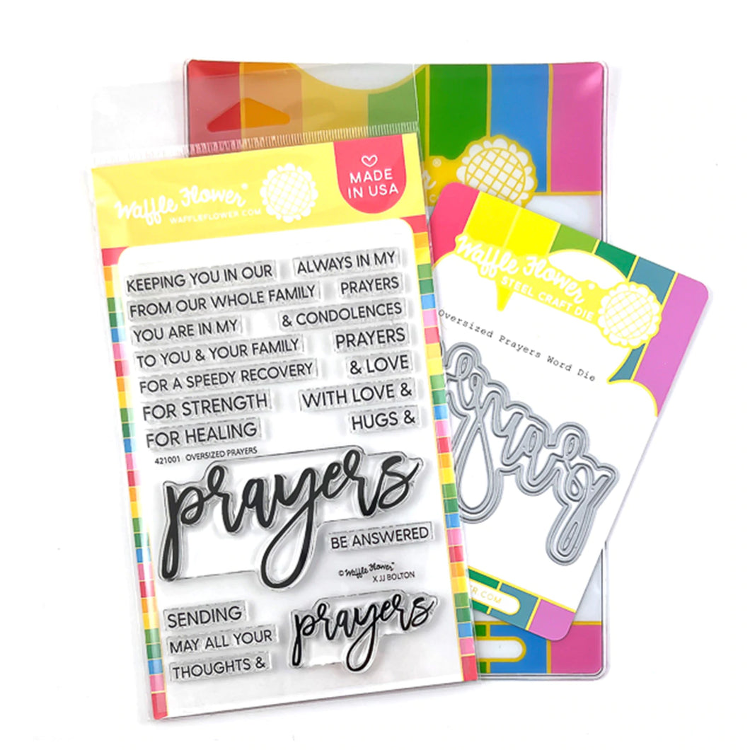 Stamp and Die Combo: Waffle Flower Crafts-Oversized Prayers Combo
