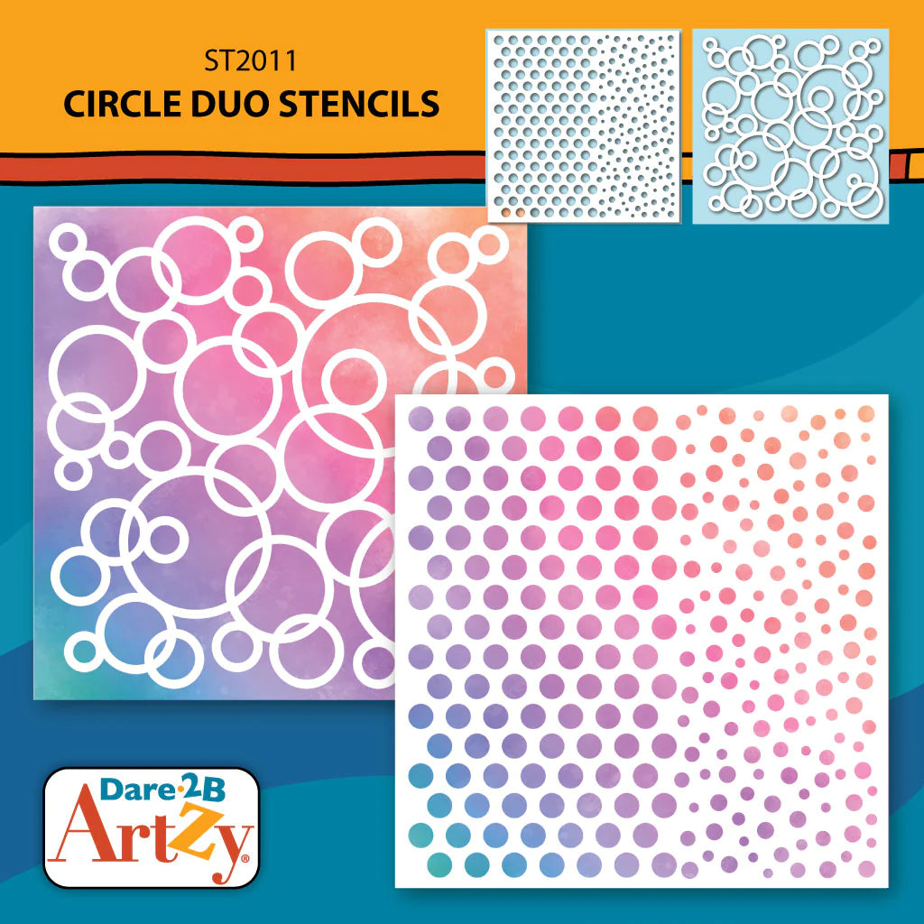 Stencils: Dare 2B Artzy-Circle Duo Stencils