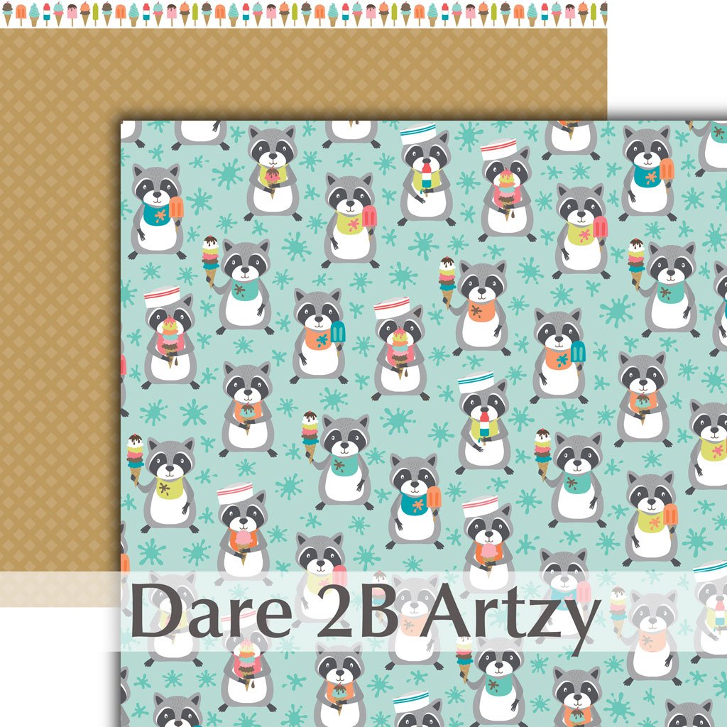 12x12 Paper: Dare 2B Artzy-Ice Cream Bandit