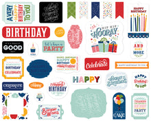 Load image into Gallery viewer, Embellishments: Echo Park Birthday Salutations Ephemera
