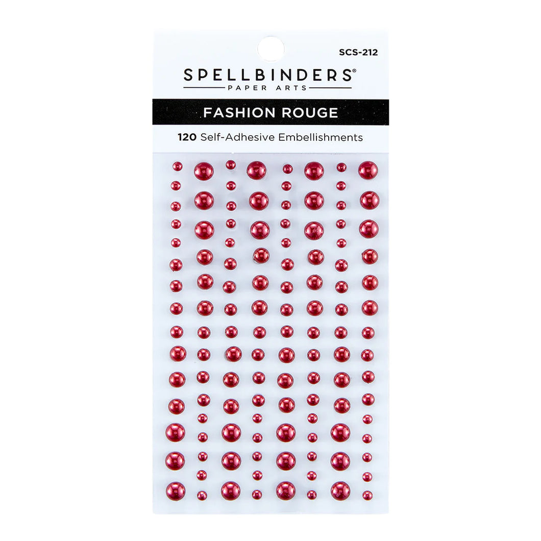 Embellishments: Spellbinders-FASHION COLOR ESSENTIALS PEARL DOTS