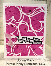 Load image into Gallery viewer, Stencils: Catherine Pooler-Scribbled Hearts Stencil
