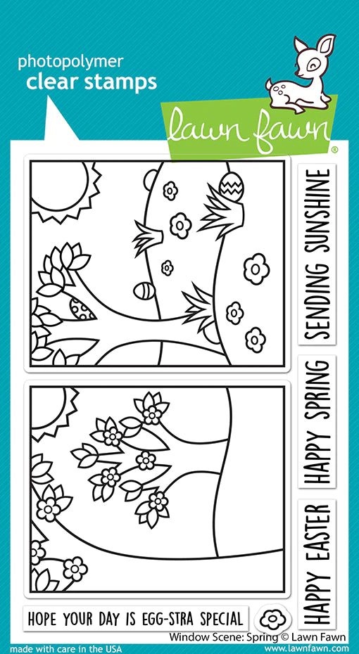 Stamps: Lawn  Fawn-Window Scene: Spring