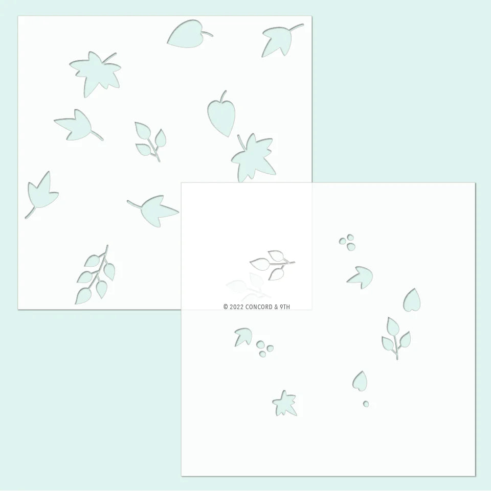 Turnabout Products: Concord & 9th-Autumn Hues Turnabout™ Stencil Pack