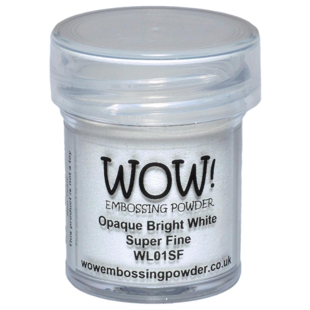 WOW! Embossing Powder Super Fine 15ml-Opaque Bright White