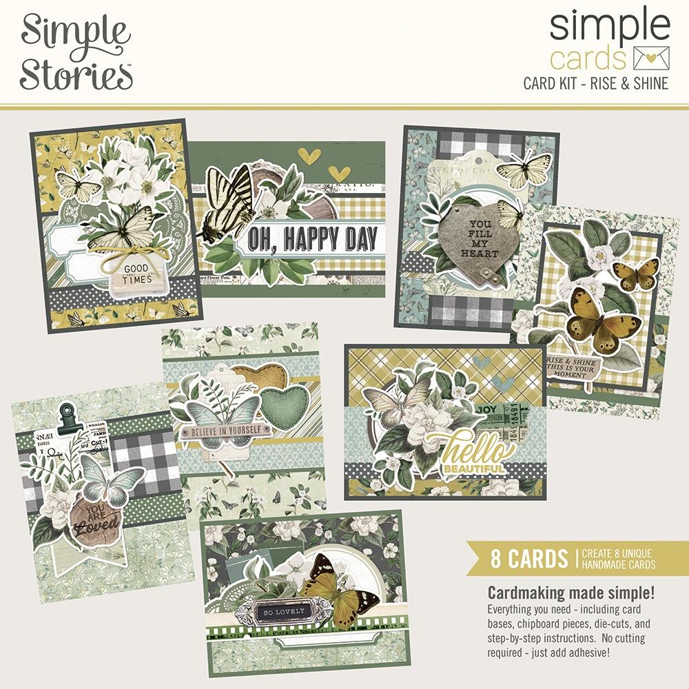 Card Kit: Simple Stories Simple Cards Card Kit-Rise & Shine, Weathered Garden