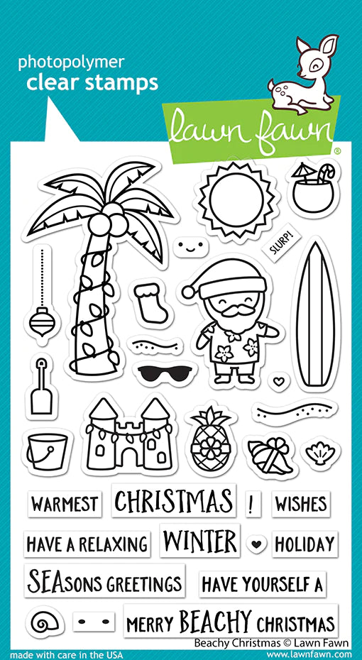 Stamps: Lawn Fawn-Beachy Christmas