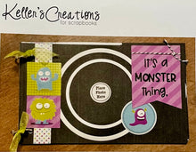 Load image into Gallery viewer, Mini Album Kits: Keller’s Creations-Little Monster Mini Album
