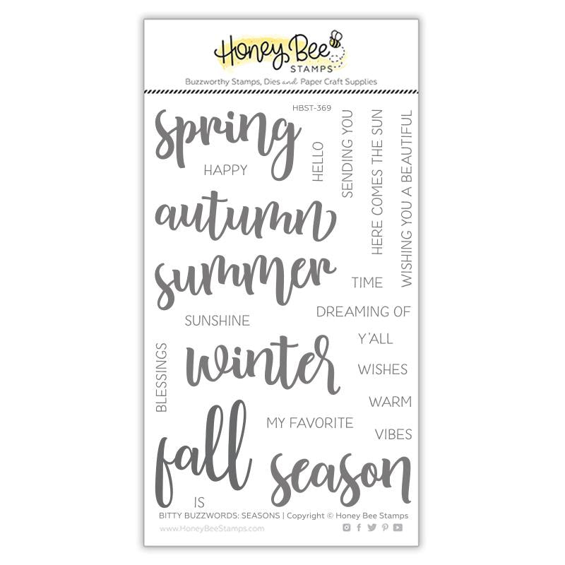 Stamps: HoneyBee Stamps-Bitty Buzzwords-Seasons