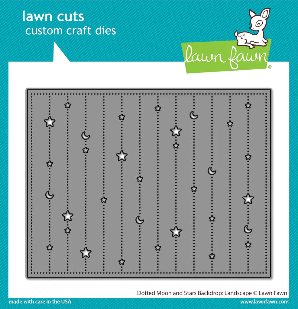 Dies: Lawn Fawn-Dotted Moon and Stars Backdrop: Landscape