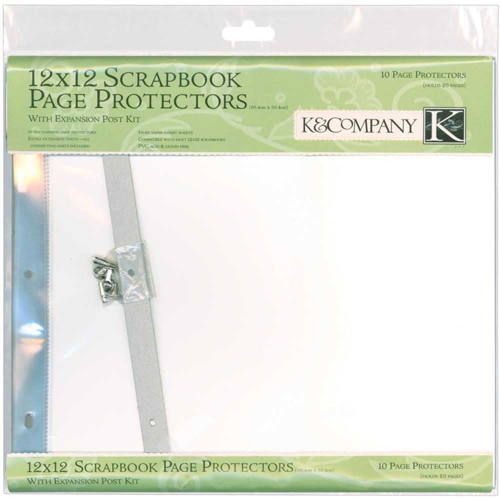 Scrapbooking: K&Company Post Bound Page Protector Refills 12