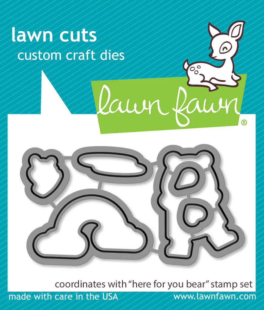 Dies: Lawn Fawn-Here For You Bear