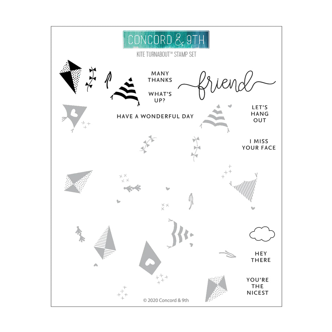 TURNABOUT™ Products: Concord & 9th-KITE TURNABOUT™ STAMP SET