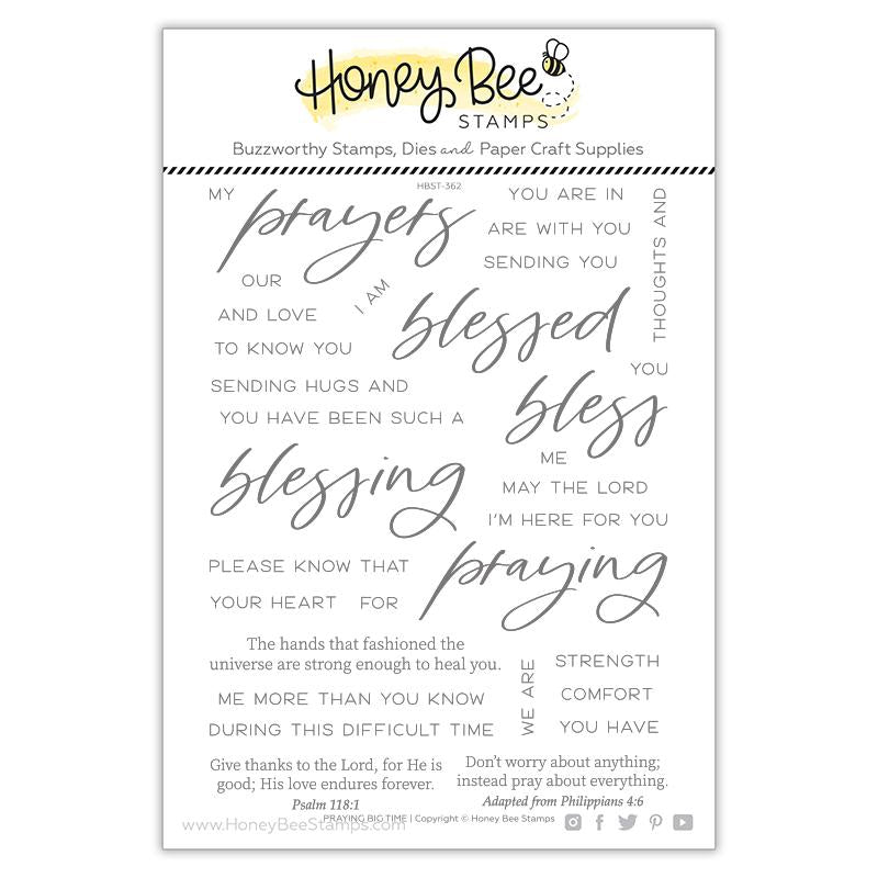 Stamps: HoneyBee Stamps-Praying Big Time – Purple Pinky Promises