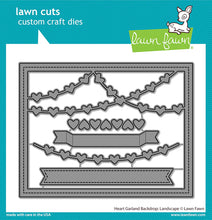 Load image into Gallery viewer, Dies: Lawn Fawn-Heart Garland Backdrop: Landscape
