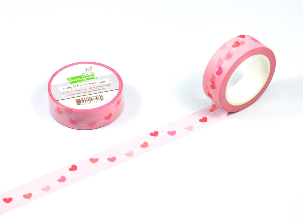 Embellishments: Lawn Fawn-String of Hearts Washi Tape