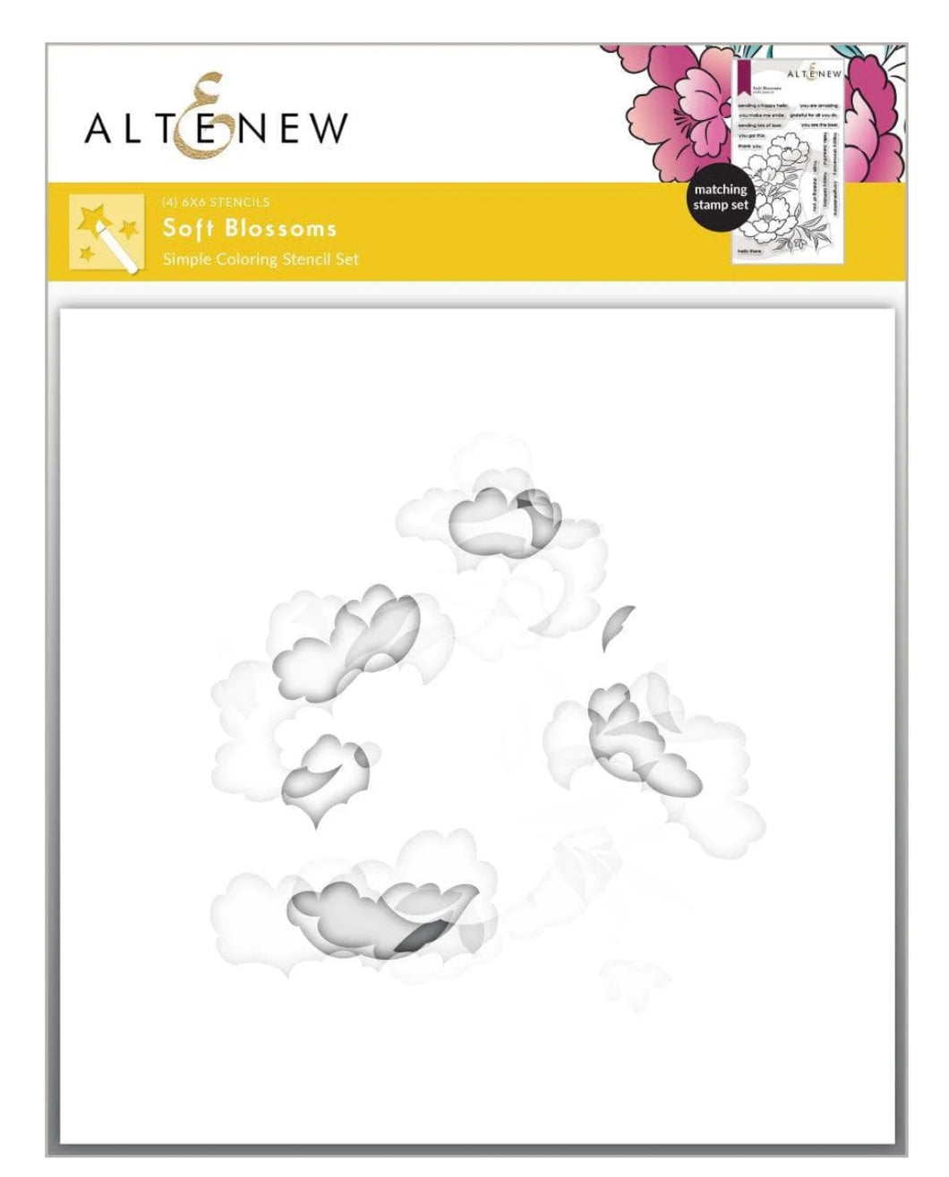 Stencils: Altenew-Soft Blossoms Stencil Set