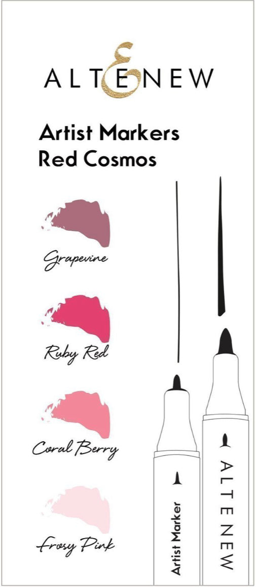 Coloring Tools: Artist Markers Red cosmos Set