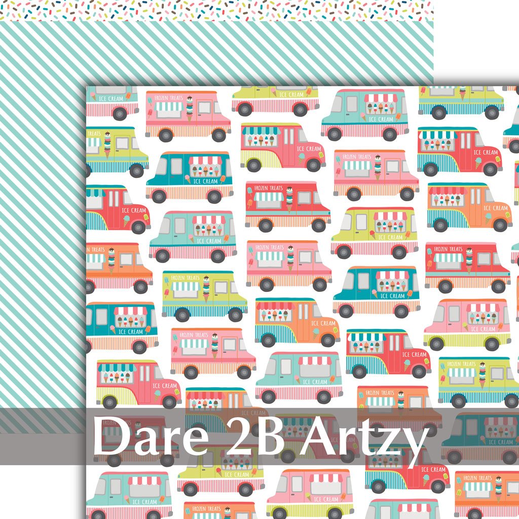 12x12 Paper: Dare 2B Artzy-Sweetmobile