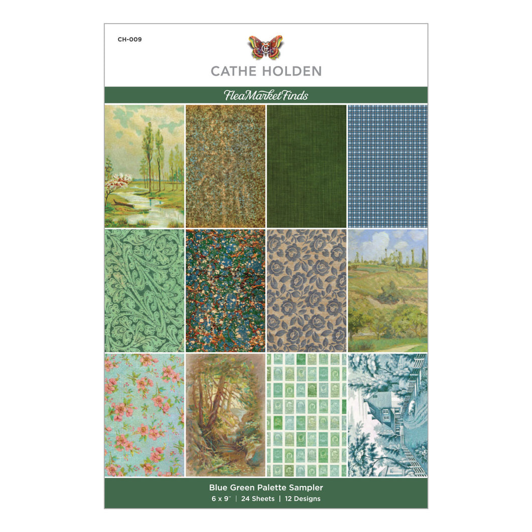 Specialty Paper: Spellbinders-Blue Green Palette Sampler 6 x 9-inch Paper Pad