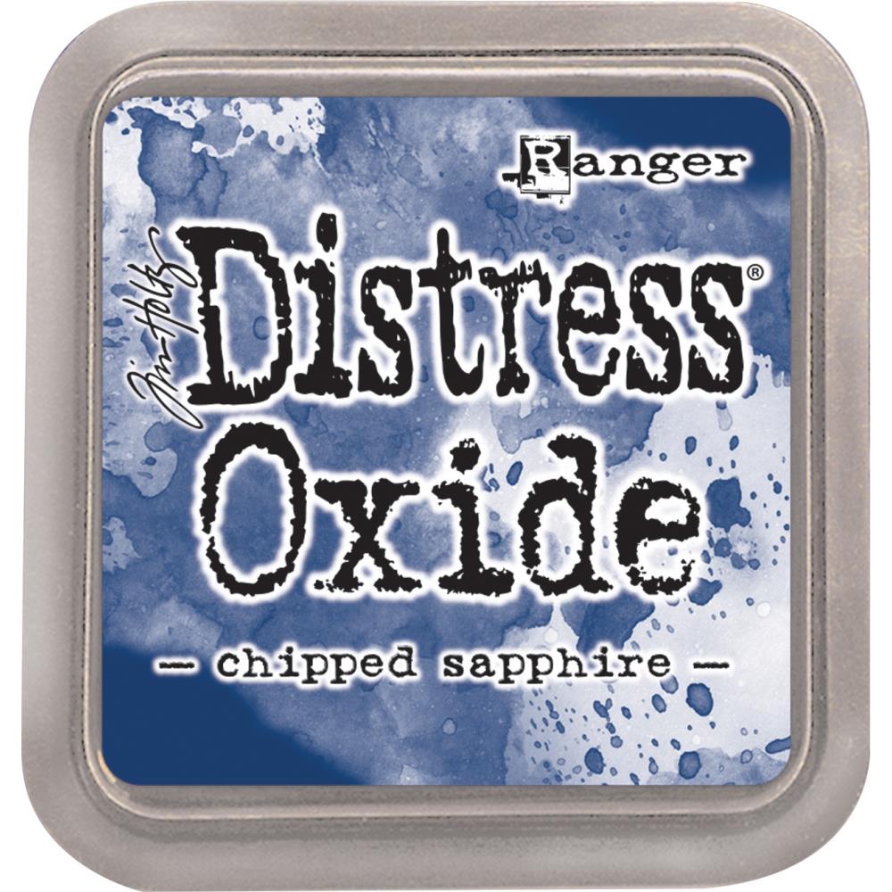 Ink: Tim Holtz Distress Oxides Ink Pad-Chipped Sapphire