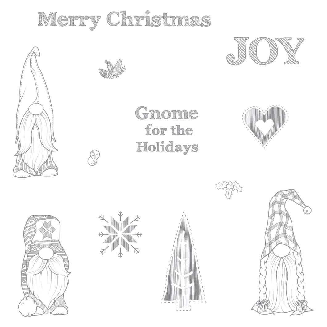 Stamps: Spellbinders-Gnome for the Holidays Stamp Set