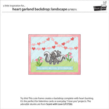 Load image into Gallery viewer, Dies: Lawn Fawn-Heart Garland Backdrop: Landscape
