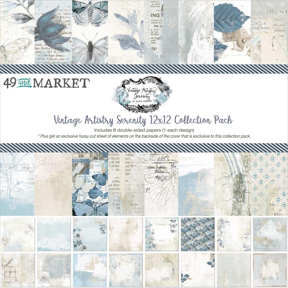 12x12 Paper: 49 And Market Collection Pack-Vintage Artistry Serenity