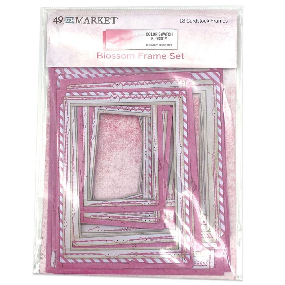 Embellishments: 49 and Market-Color Swatch Blossom Frame Set