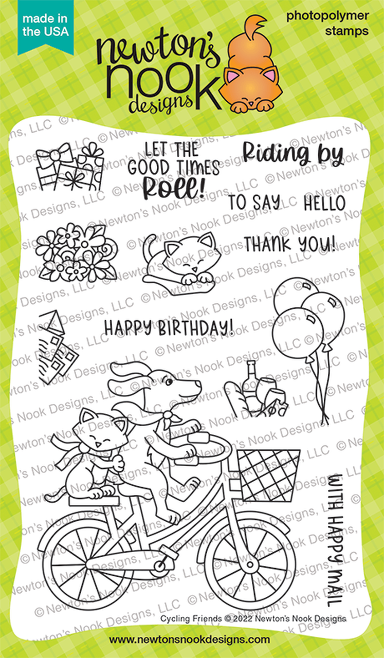 Stamps: Newton’s Nook Designs-Cycling Friends