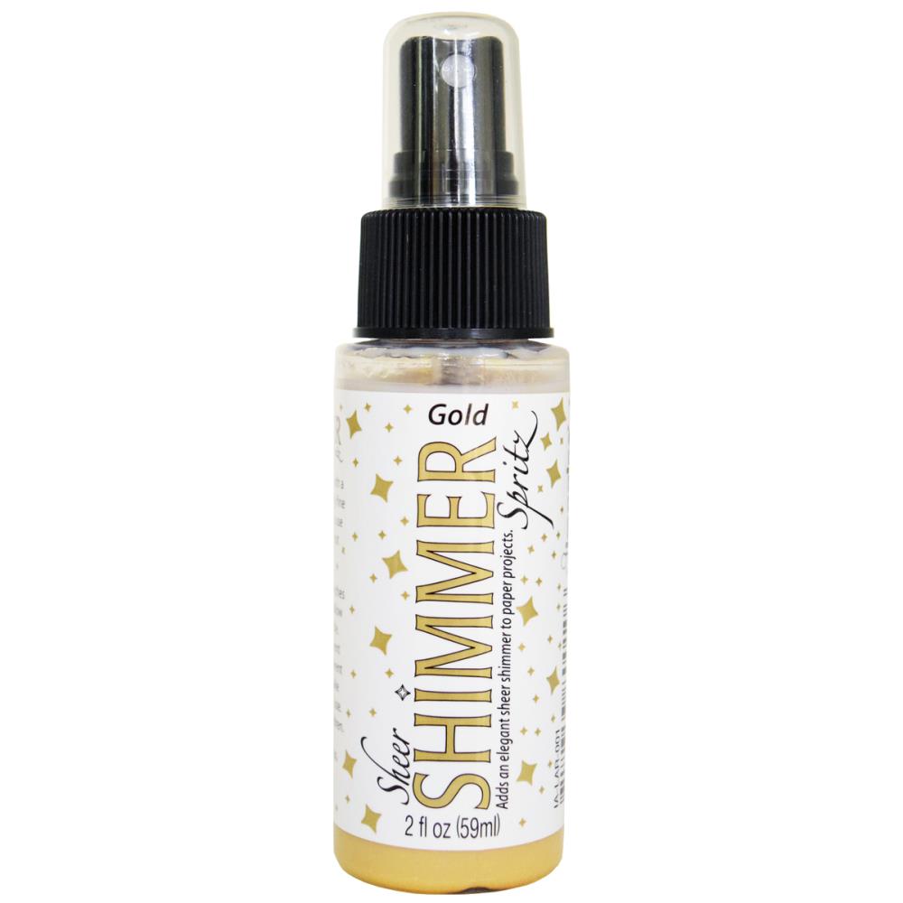 Embellishments/Mixed Media: Sheer Shimmer Spray by Imagine-Gold
