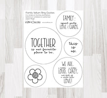 Load image into Gallery viewer, Embellishments: Keller’s Creations-Vellum Ring Quotes
