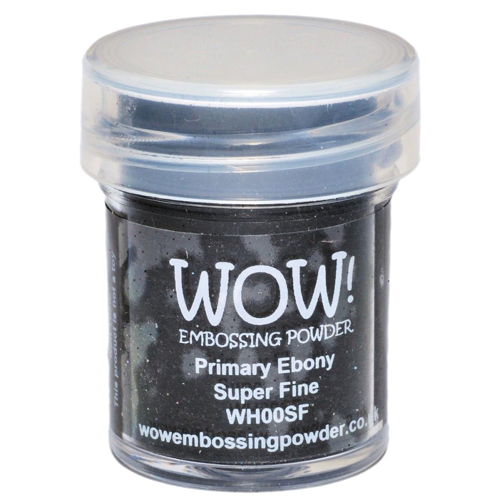 WOW! Embossing Powder Super Fine 15ml-Primary Ebony