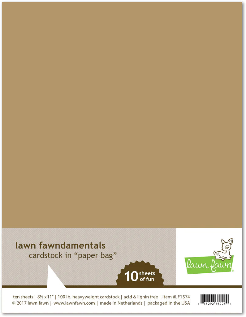 8.5x11 Cardstock: Lawn Fawn-Paper Bag