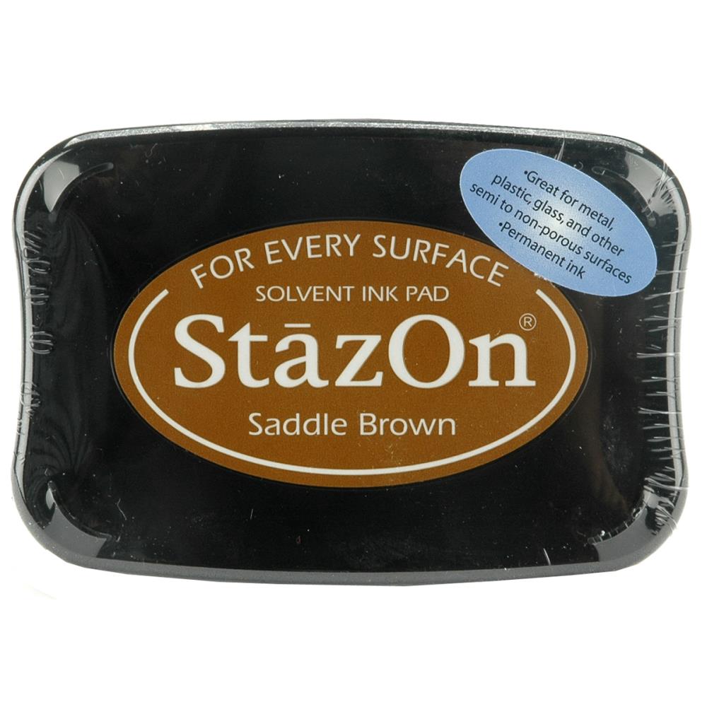 Ink: StazOn Solvent Ink Pad by Imagine-Saddle Brown