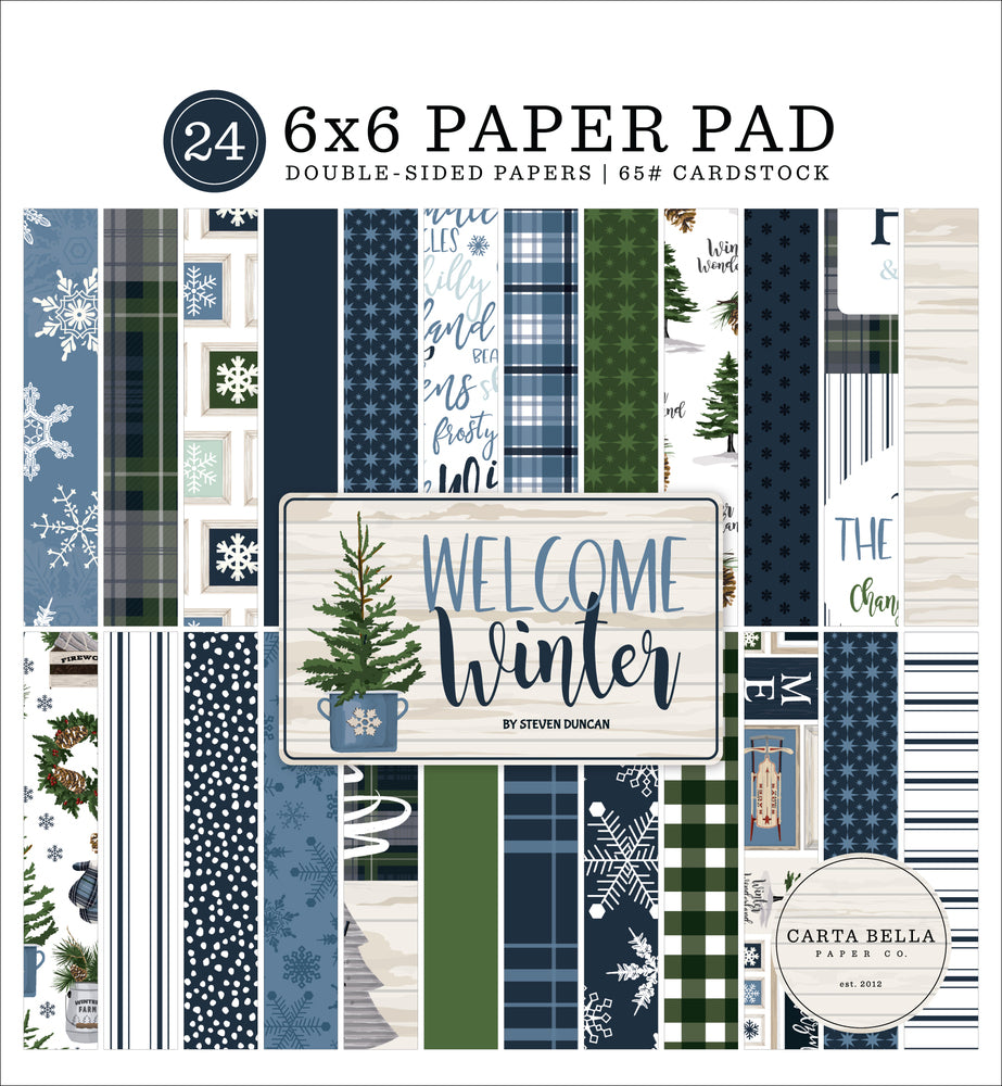 6x6 Paper: Carta Bella Welcome Winter Paper Pad