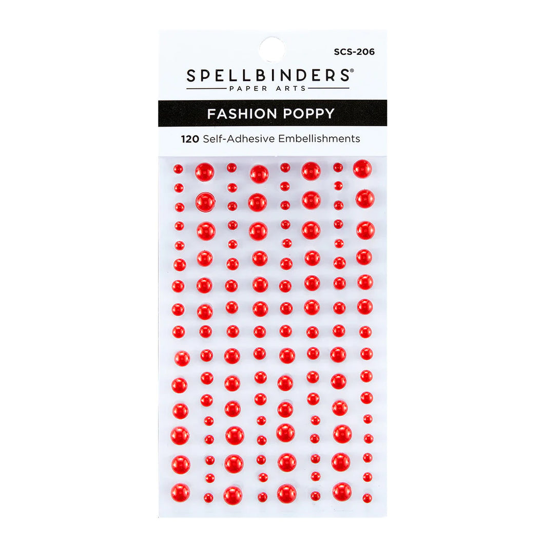 Embellishments: Spellbinders-FASHION COLOR ESSENTIALS PEARL DOTS