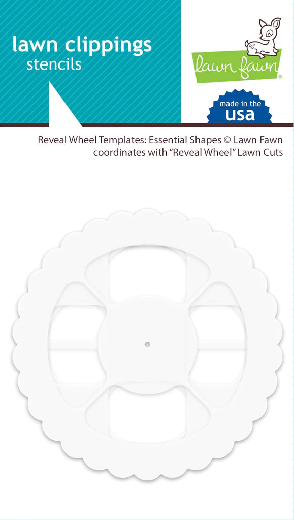 Stencils: Lawn Fawn Reveal Wheel Templates: Essential Shapes