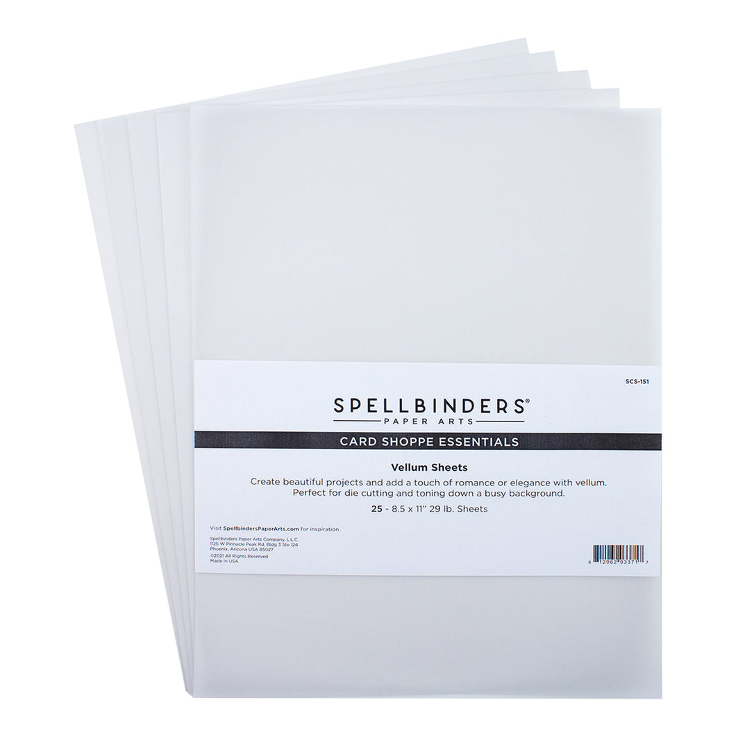 Specialty Paper: Spellbinders Card Shoppe Essentials-Vellum