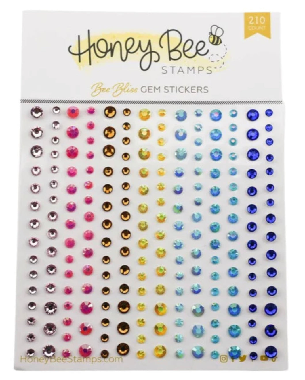 Embellishments: Honey Bee Stamps-Bee Bliss Gem Stickers