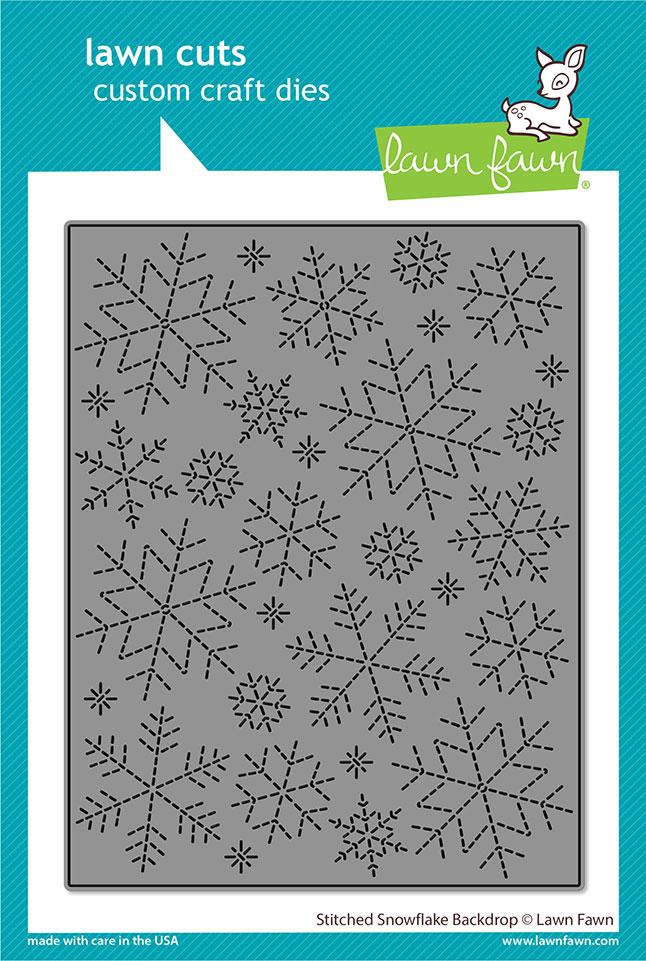 Dies: Lawn Fawn-Stitched Snowflake Backdrop