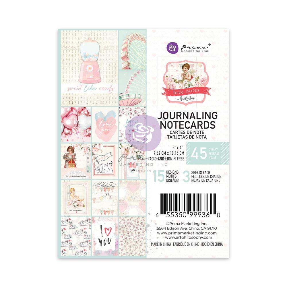 Embellishments: Prima Marketing-Love Notes Journaling Cards 3
