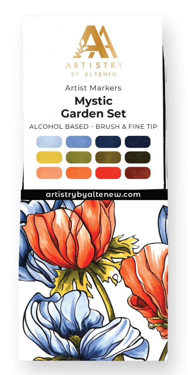 Coloring Tools: Altenew-Mystic Garden Artist Alcohol Markers Set J