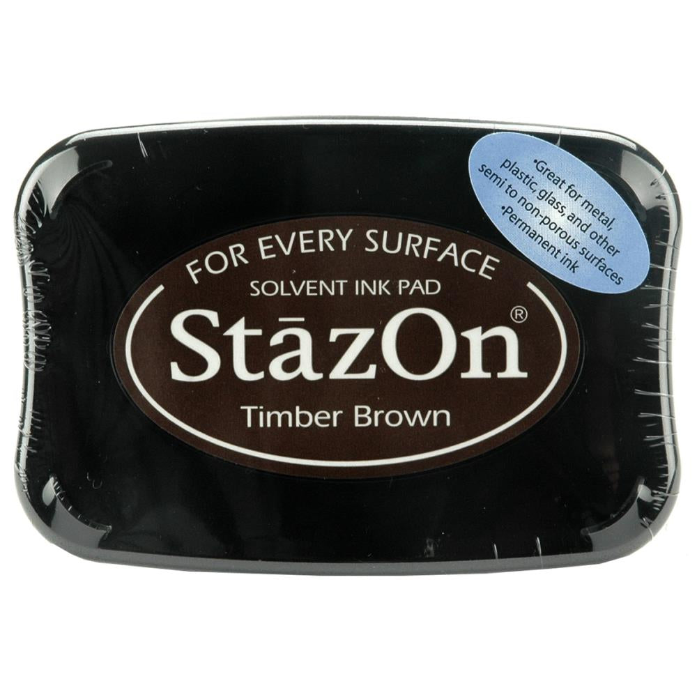 Ink: StazOn Solvent Ink Pad by Imagine-Timber Brown