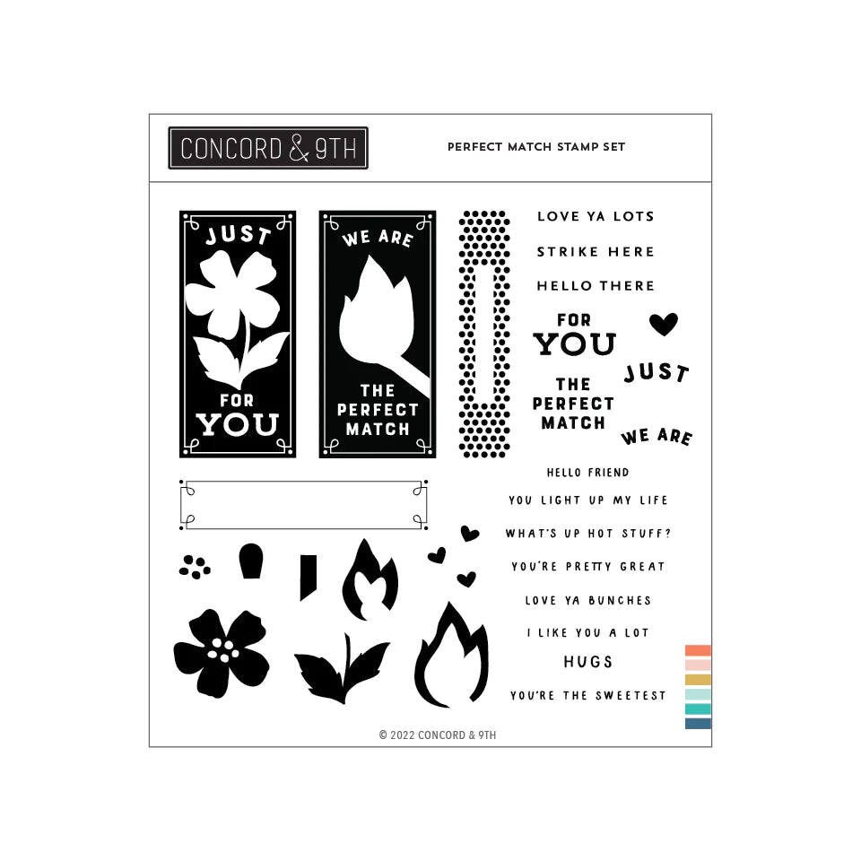 Stamps: Concord & 9th-Perfect Match Stamp Set