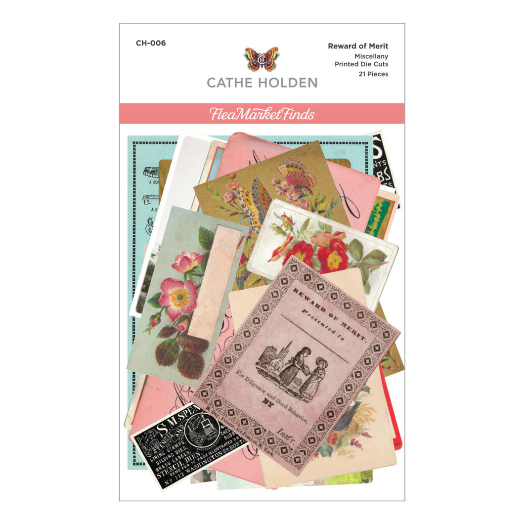 Embellishments: Spellbinders-Reward of Merit Miscellany Printed Die Cuts