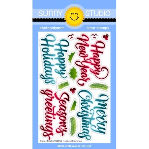 Stamps: Sunny Studio-Holiday Greetings