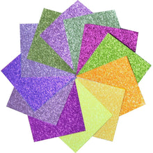 Load image into Gallery viewer, 6x6 Paper: Memory Box Glitter Paper Pad 24/Pkg-Graceful Garden
