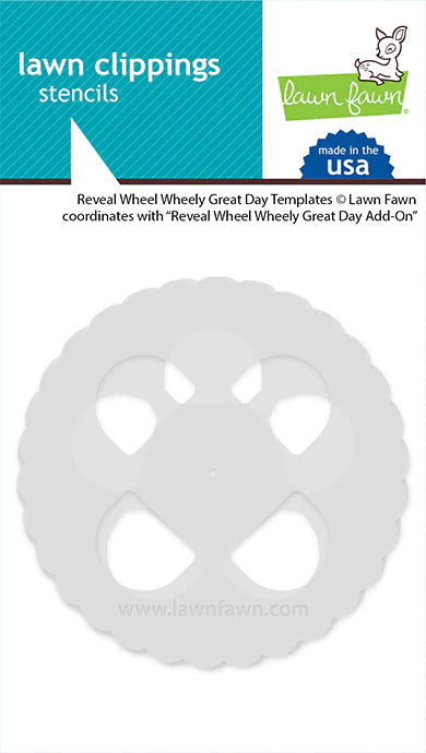 Stencils: Lawn Fawn-Reveal Wheel Wheely Great Day Templates