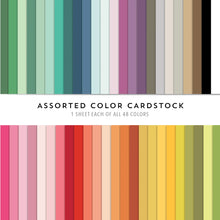 Load image into Gallery viewer, 8.5x11 Cardstock: Concord &amp; 9th-Assorted Color Cardstock Pack-48 pack

